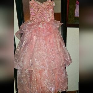 Spirit Pink Glinda Bling Full Length Costumewith Crown...SOLD